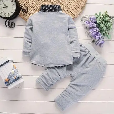 

0- 4Year Kids Clothes Sets Autumn Baby Boys Long Sleeve Sport Suit 2PCS Fashion Children Clothing Outfits