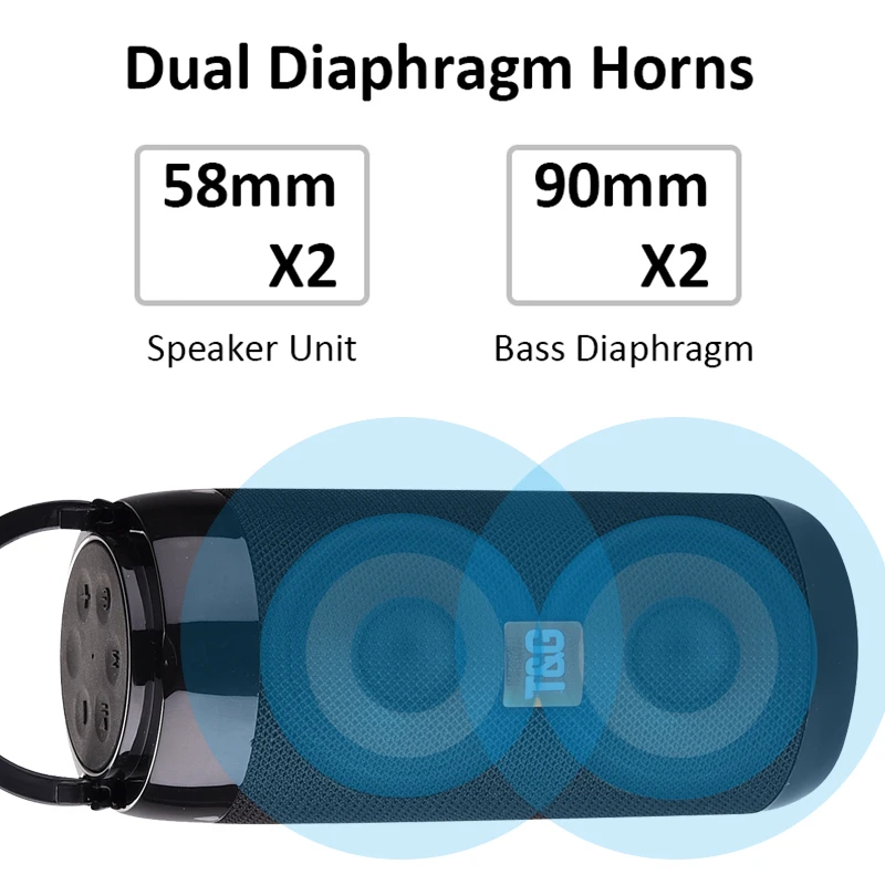 Водонепроницаемая портативная Bluetooth колонка уличные беспроводные колонки с