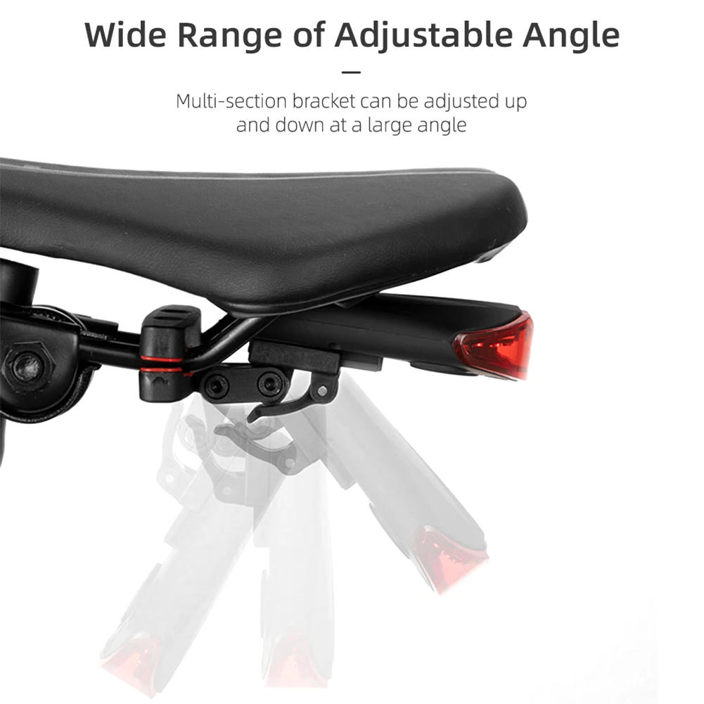 

Safety Warning Bicycle Rear Light Bicycle Wireless Remote Control Tail Light Rechargeable Anti-Theft Warning Light