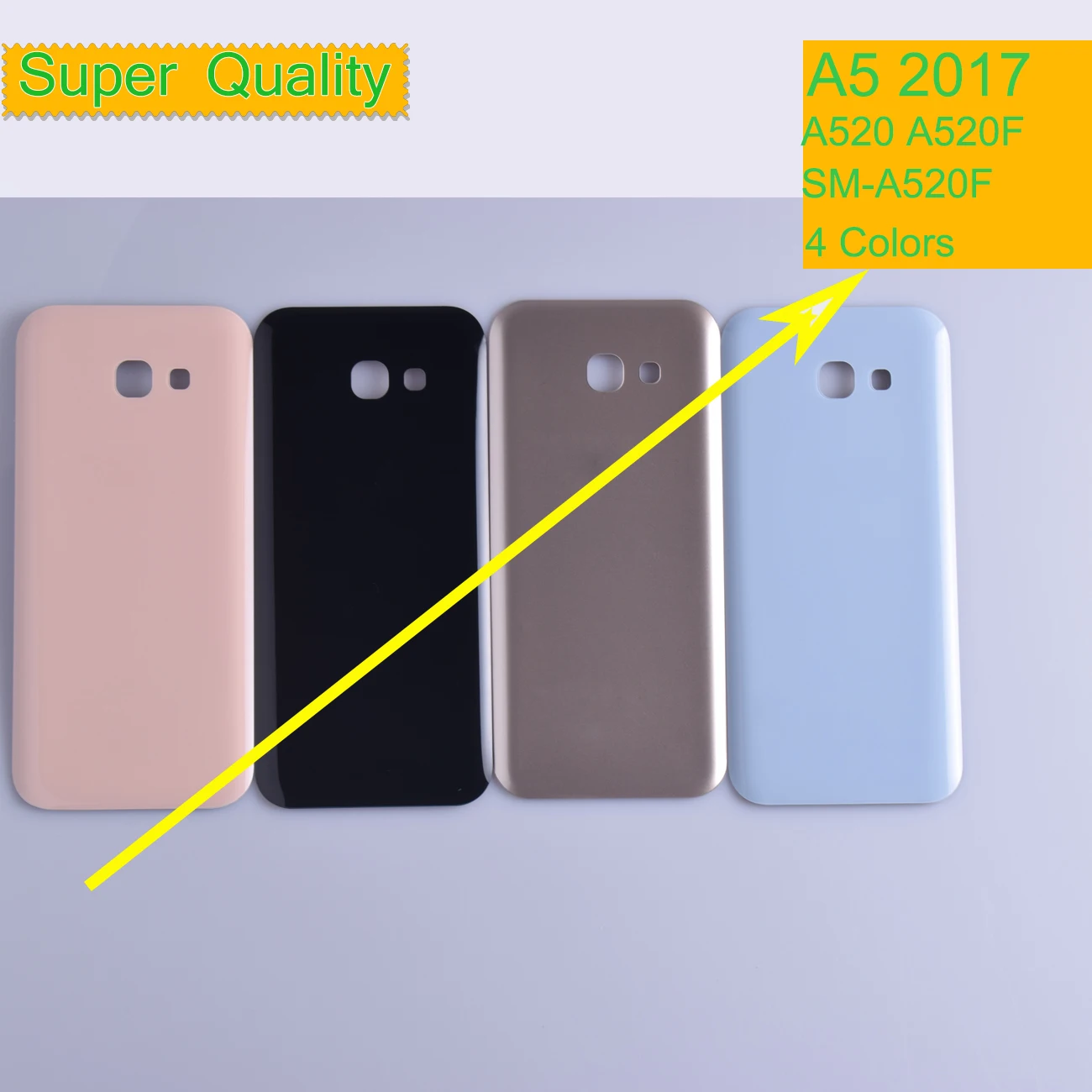 Для Samsung Galaxy A5 A520 A520F SM-A520F корпус крышка батареи задняя крышка чехол задняя дверь шасси A5 замена корпуса
