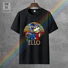 Винтажная Черная Мужская футболка с серым червем и лабиринтом Ello, Размеры S 6Xl