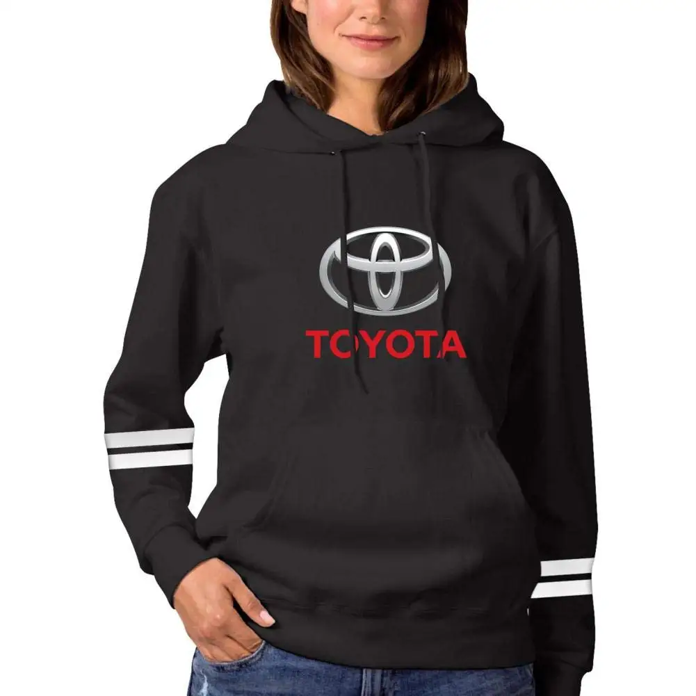 Tsdfcженская Толстовка T-oyota с логотипом автомобиля крутые флисовые пуловеры