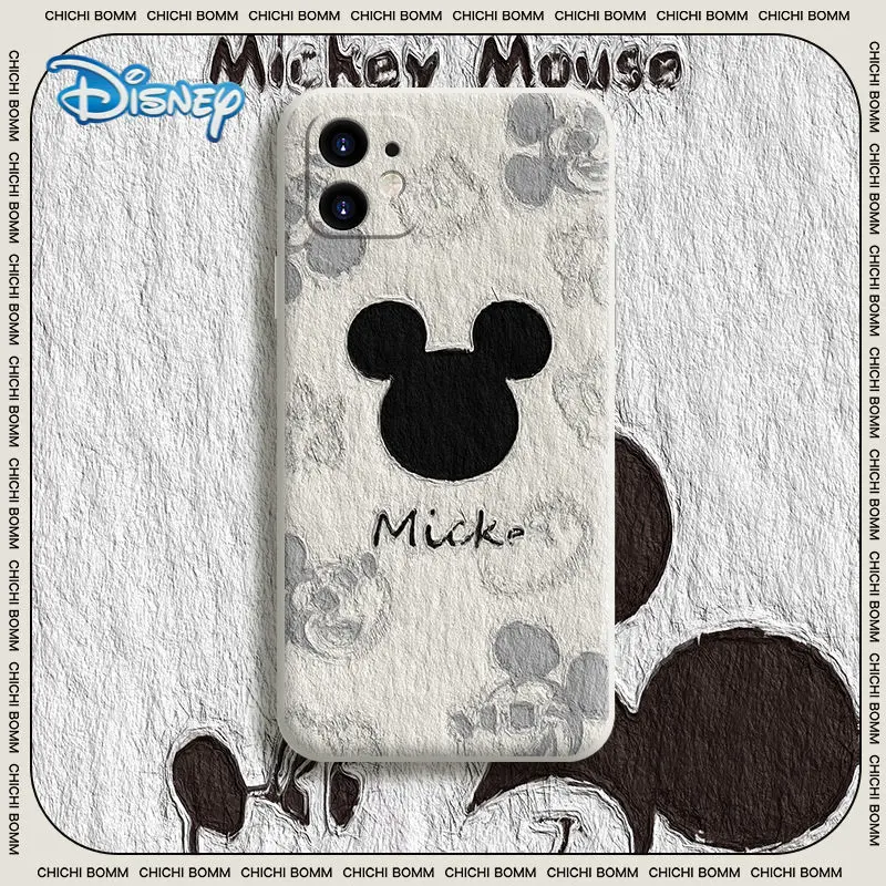 

Disney Mickey Minnie Cartoon Painting Mobile Phone Case for iPhone 13 13pro 13mini 13pro max Plus Cute Anti-fall Cellphone Shell