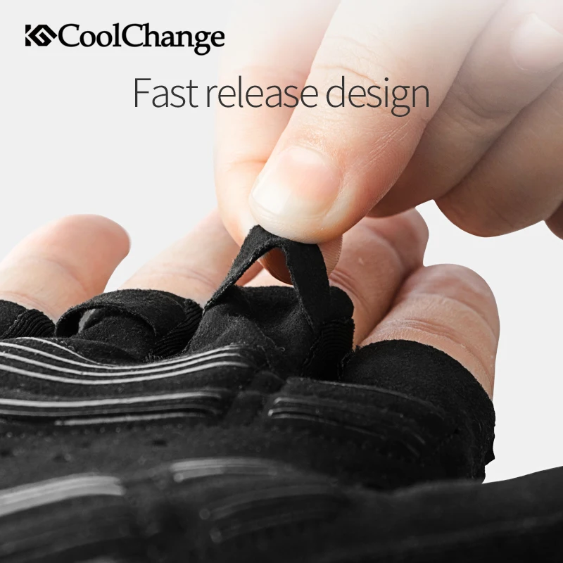 CoolChange противоударные велосипедные перчатки дышащие велосипедные перчатки с открытыми пальцами спортивные Нескользящие велосипедные перчатки для мужчин и женщин
