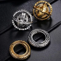 gold silver astronomical ring for women ball mood creative complex rotating cosmic letter finger ring men fashion jewelry gifts