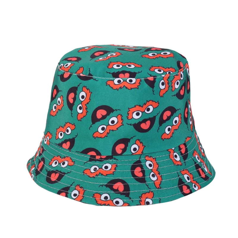 

New Summer Sun Hats Women Bucket Hat Reversible Visor Basin Cap Men Double Side Print Panama Outdoor Travel Fisherman Hat M35