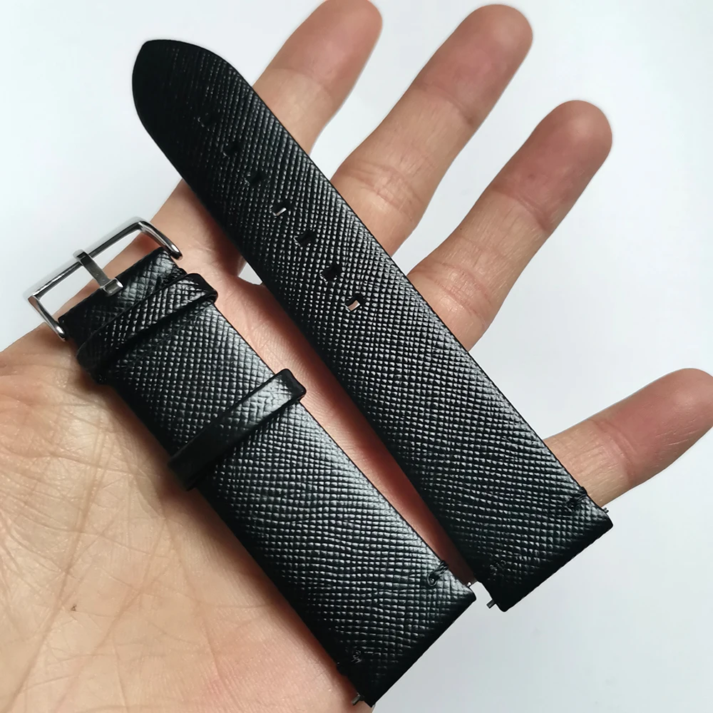 

18 мм 19 мм 20 мм 21 22 мм ремешок для часов из натуральной кожи, с ремешком на лодыжке из высококачественной кожи браслет ручной работы черного цвета; На тонком ремешке мужской браслет