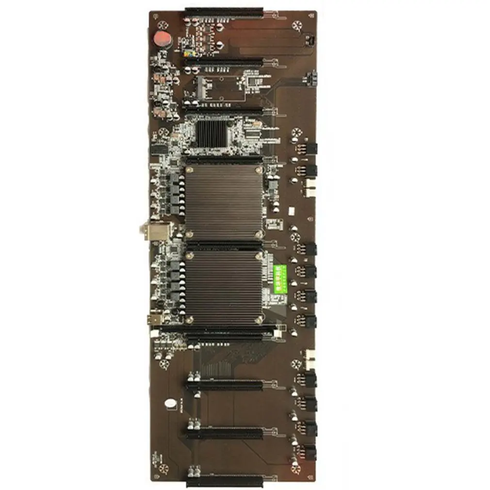 

Материнская плата X79 3060, 9 встроенных карт LGA2011, контактный разъем DDR3 BTC/ETH для майнинга, шаг материнской платы 85 мм, Графическая карта, компоне...