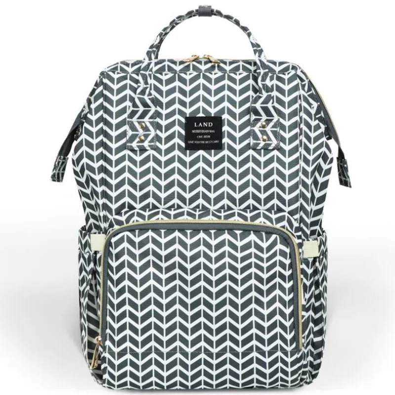 Сумка для подгузников LAND однотонный новый модный рюкзак мамы обновленная