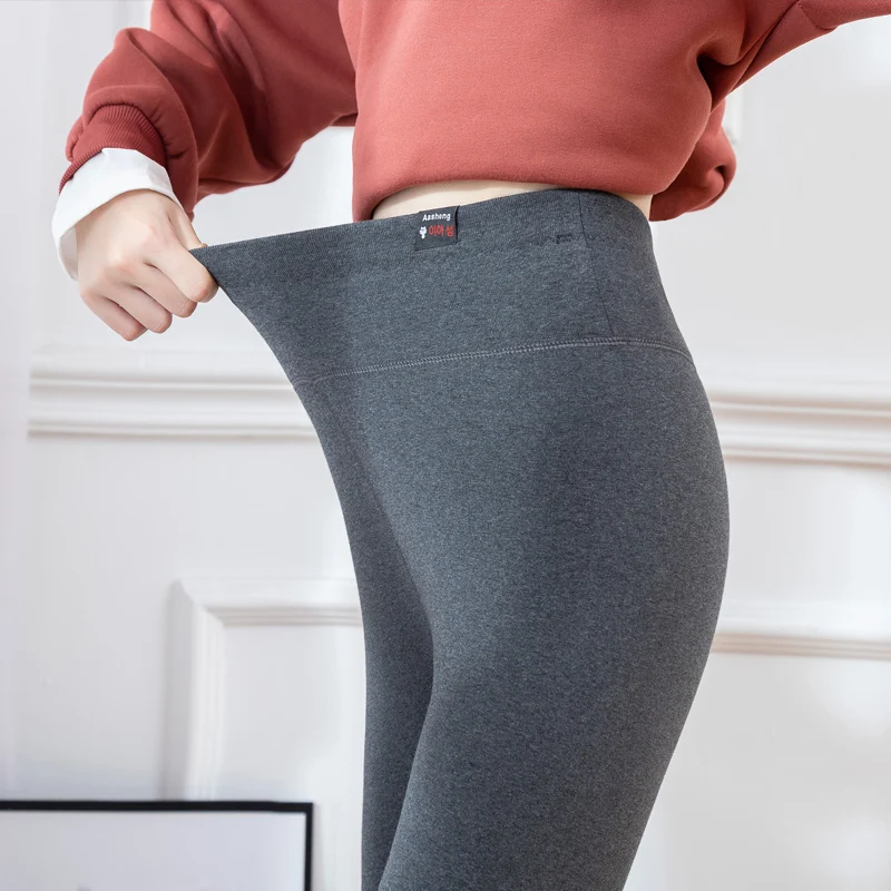 Women Plus Velvet Winter Warm Cotton Leggings 2020 New Ankle-Length Keep Warm Solid Pant High Waist Large Size Women Leggings aerie leggings