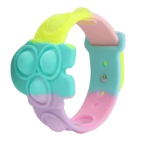 stress relief dimple bracelet fidget toys soft silicone wristband squeeze toys portable press decompression gifts