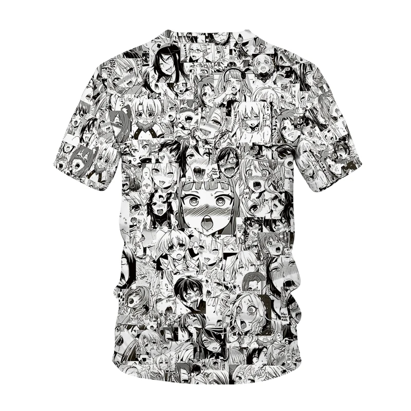

Summer New Oversized T-shirt Male 3D Printing Adult Anime O-neck Hip-hop T-shirt Harajuku Casual Top Sexy Girl Top