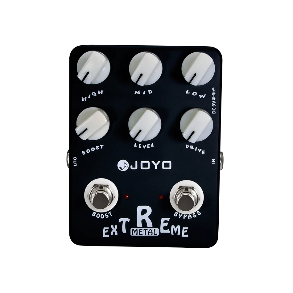 joyo jf 17 extreme metall elektrische gitarre effekt pedal stompbox 3 bands leistungsstarke eq 6 knöpfe einstellbare true bypass free global sh