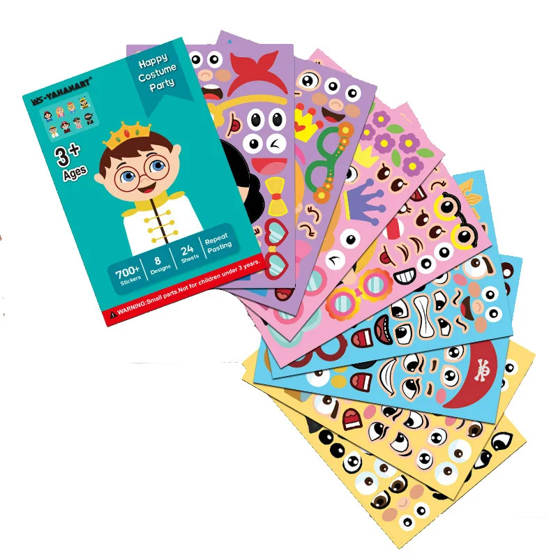 8 шт./компл. забавные головоломки игры принцесса король ролевые многоразовые