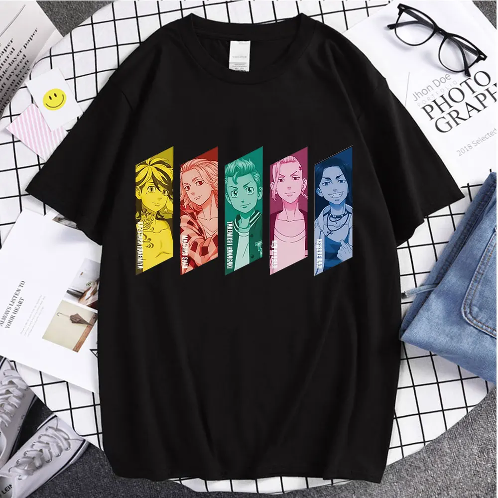 

Couple Tees Tops Tokyo Revengers Printed Hot Sale T-Shirt Summer Ulzzang Unsiex High Quality Classic Comfortable Cotton T-shirts
