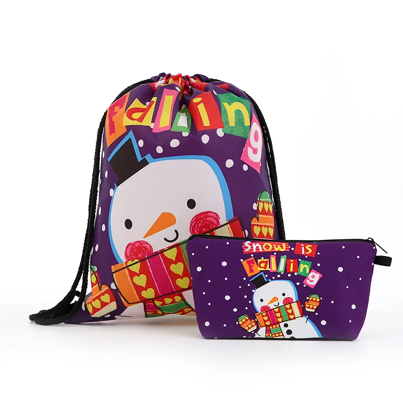

drawstring Backpack Suit drawstring bags fashion printing men Casual bags Women's shoulder bag Cosmetic shopping Christmas new