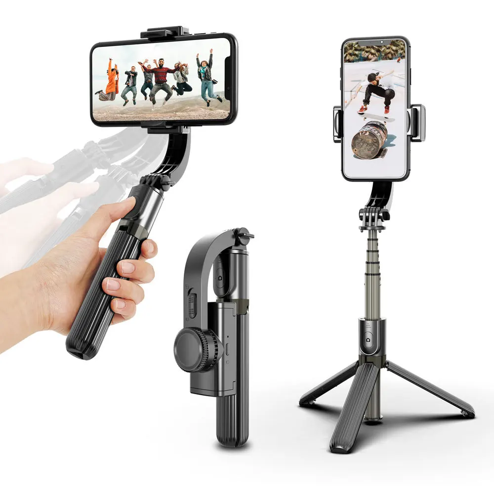 

Jumpflash Anti-shake Handheld Gimbal Stabilizer Bluetooth Selfie Stick Tripod for YouTube Tiktok Vlog Selfie Live Video