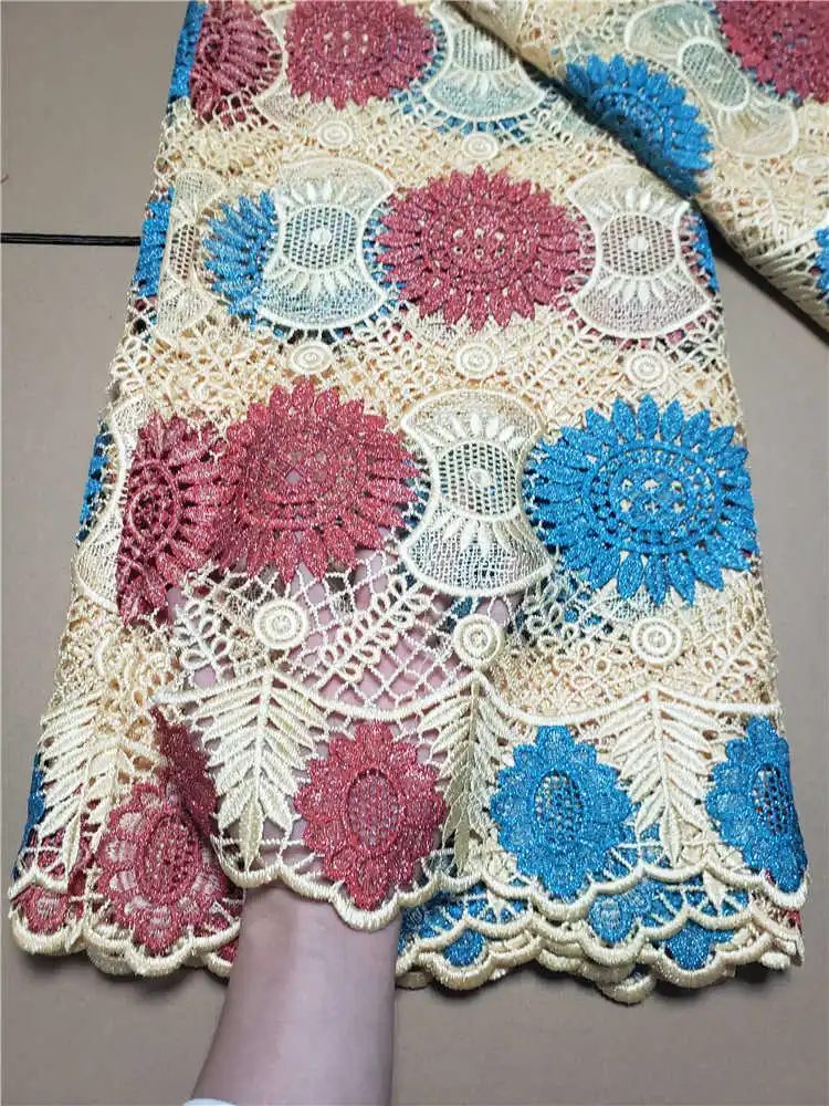 Factory Offers High Quality Latest African Guipure Cord lace With stones fabric for Party Dresses NX329 Baby Pink | Дом и сад