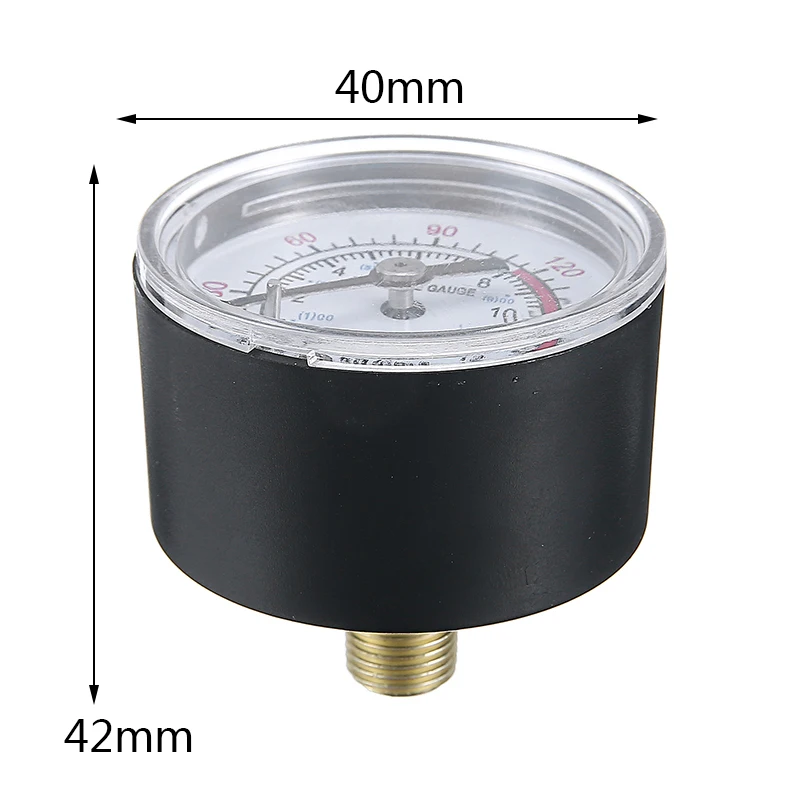 1 шт. манометр для воздушного компрессора 0 1/8 psi 12 бар|Манометры| |