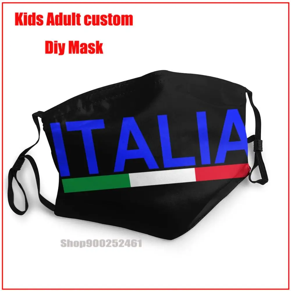 

Italy Flag Stylized DIY face mask fashion mask for face masks mouth mask reusable mask mascarillas de tela lavables con filtro