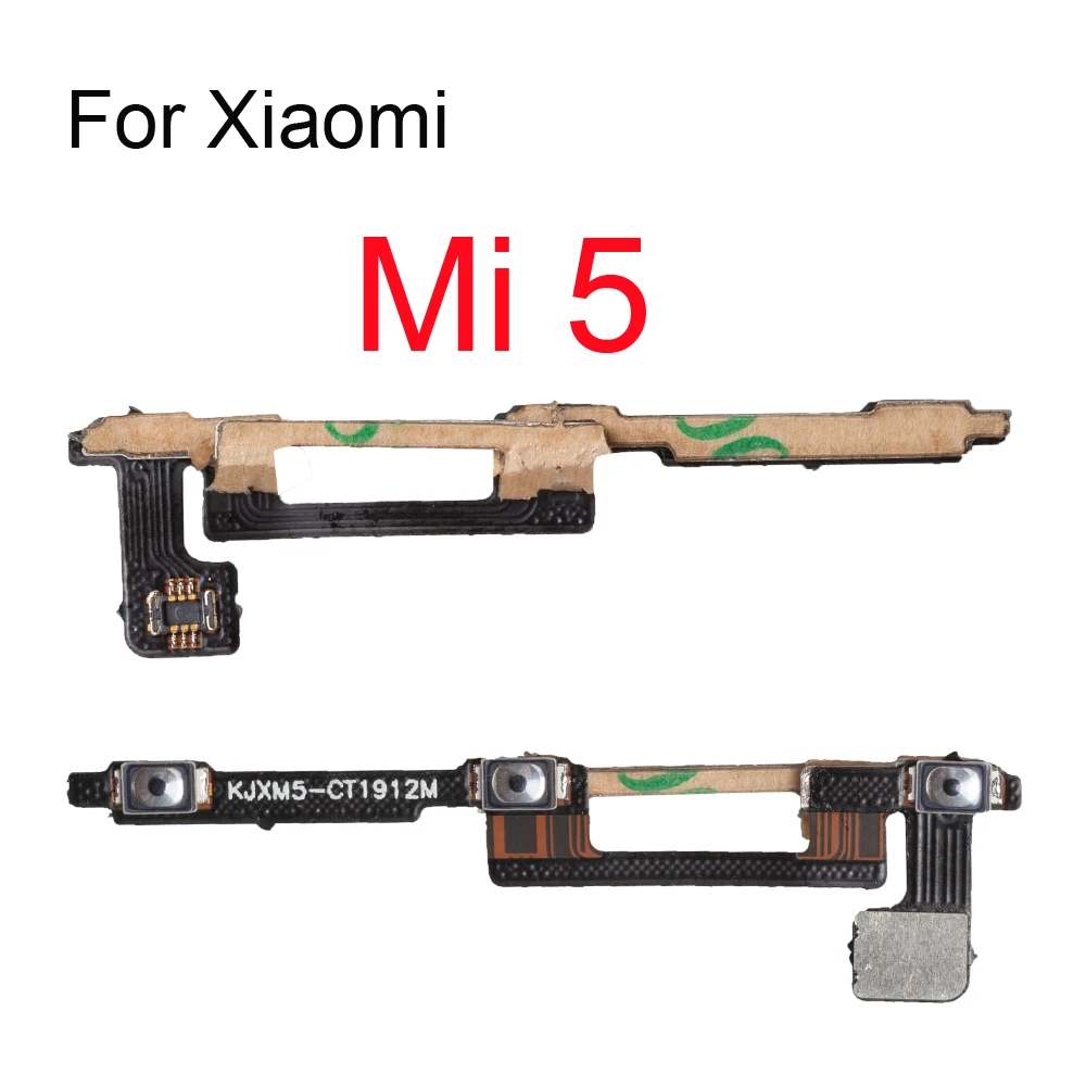 10 шт./лот Кнопка питания Ket Flex запасные части для Xiaomi 5 5x plus 6x Mix 2s 3s Note 2 3