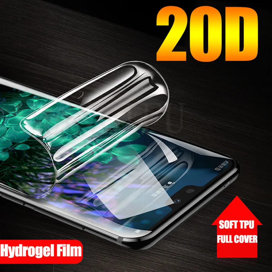 

20D Soft TPU Clear Hydrogel Film for Huawei Y9 Y5 Y7 2019 Y7 Prime Soft TPU Screen Protector on Huawei Y6 Prime Y7 2018 Y6 2019