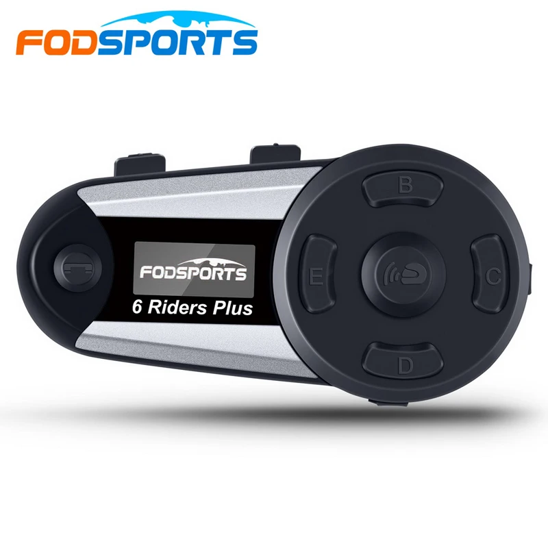 1 шт. V6 Plus 6 Rider мотоцикл Bluetooth шлем гарнитура домофон беспроводной BT полный дуплекс Intercomunicador Interphone FM светодиодный