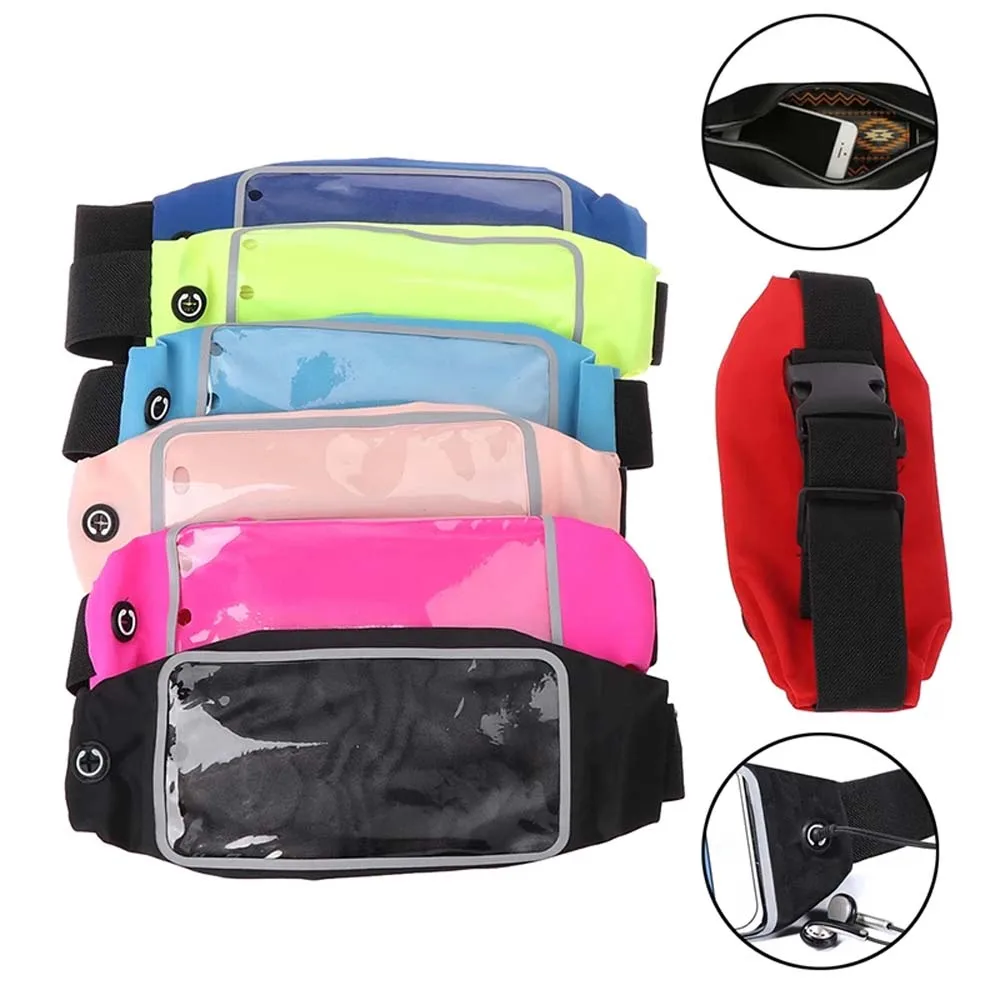 

6.5Inch Outdoor Sports Running Waist Bag Waterproof Multifunctional Men Women Marathon Belt Neoprene Touch Screen Belt Bag