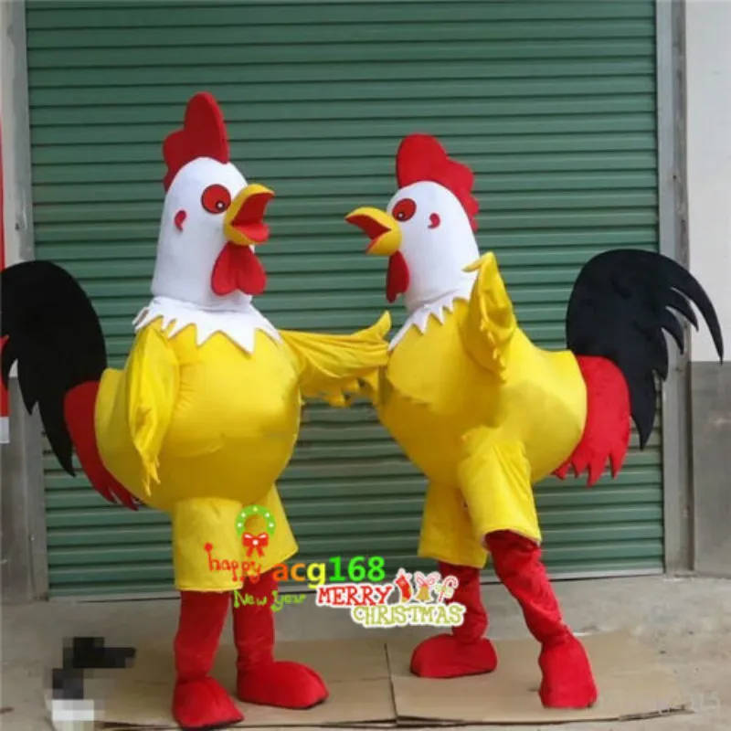 

New Carnival Mascot Halloween Rooster Cosplay Performance Costume Adult Use Birthday Party Advertising Parade Prop Set