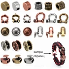 Застежка-пуговица из металла, меди, с большим отверстием