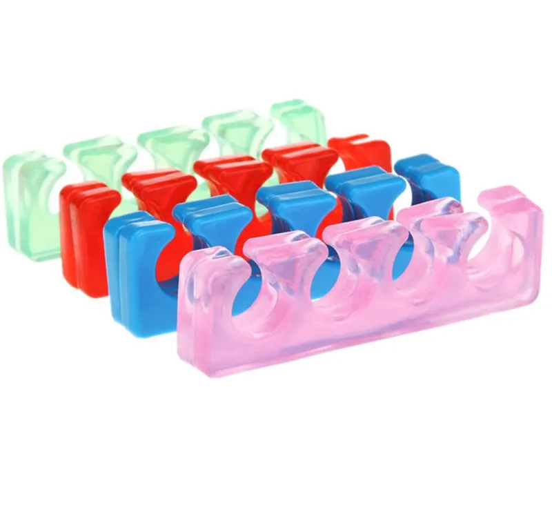 2 шт. мягкий силиконовый разделитель пальцев стопы гелевый для Гибкая форма