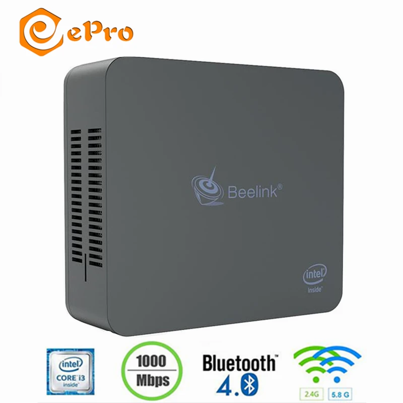 U55 мини-ПК 8 Гб 256 ГБ 8 ГБ 512 ГБ в i3-500U двухъядерный HD graphics 5500Beelink U55 мини-ПК BT4.0 Win10 2,4G+ 5,8G wifi U55 мини-ПК