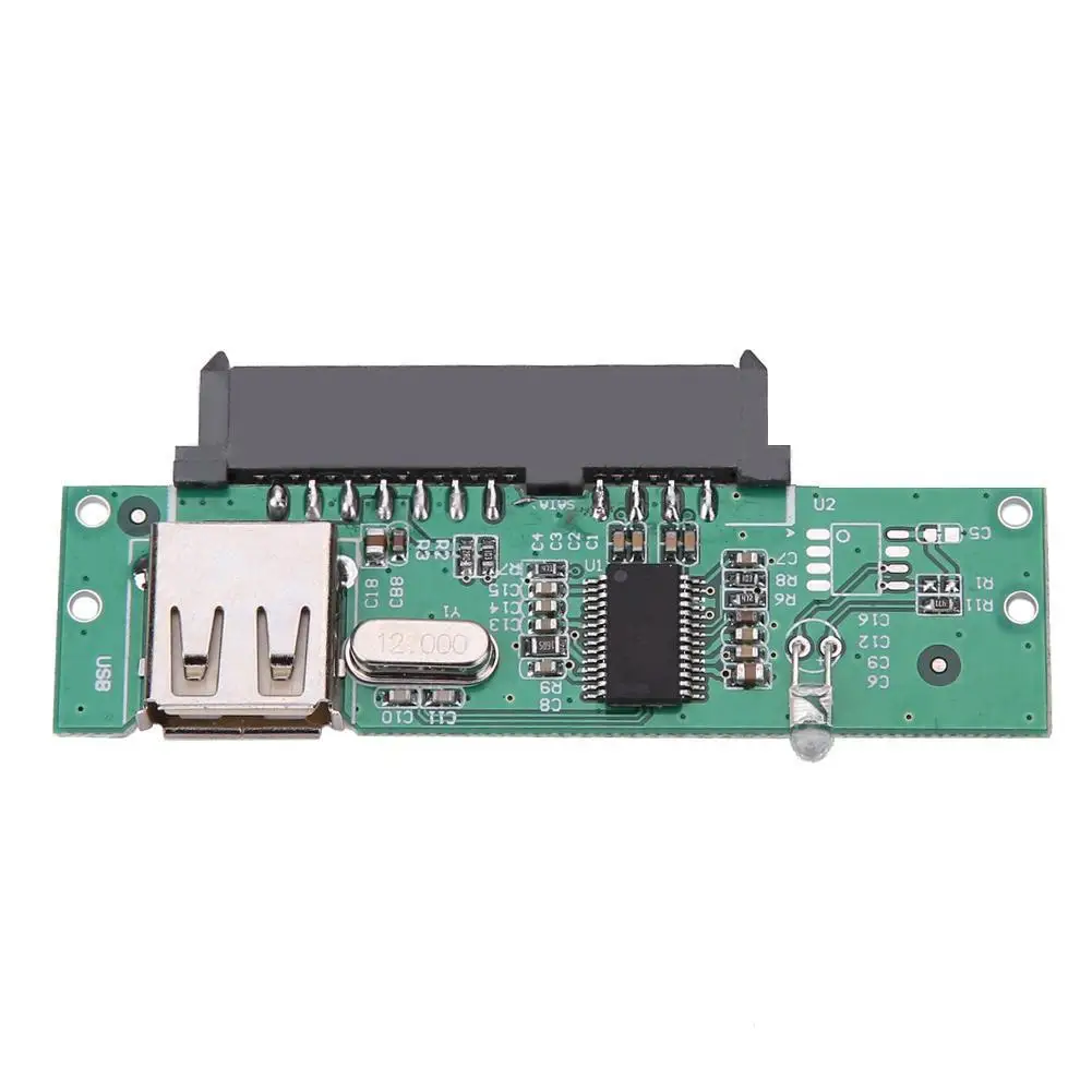 Hard Disk Adapter 2.5'' USB 2.0 tO SATA 7 + 15 Pin Converter for 2.5&quot Drive SSD Compatible with Laptop Desktop PC Computer |