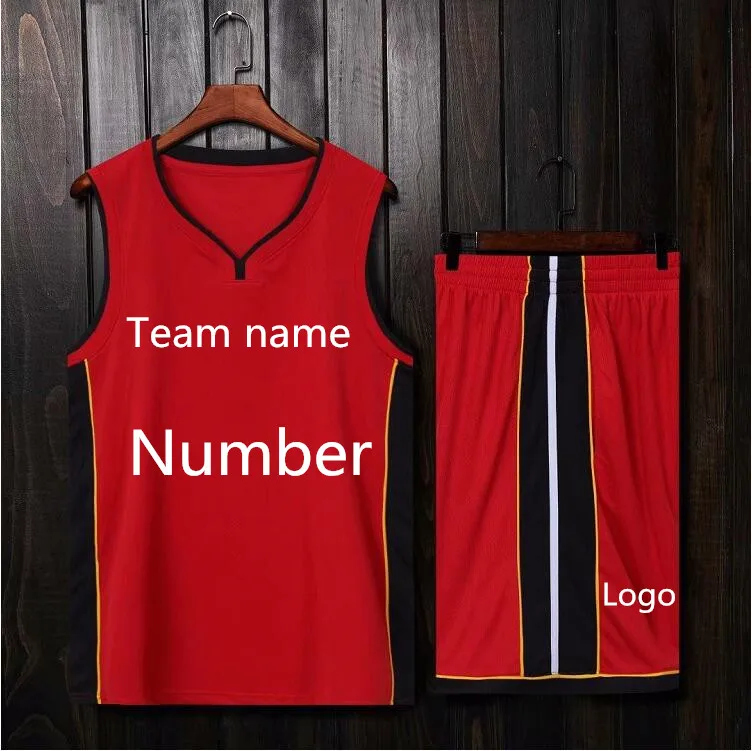 Пользовательское имя и номер Новый сезон Новая баскетбольная форма Jersey взрослый ребенок размер двойная