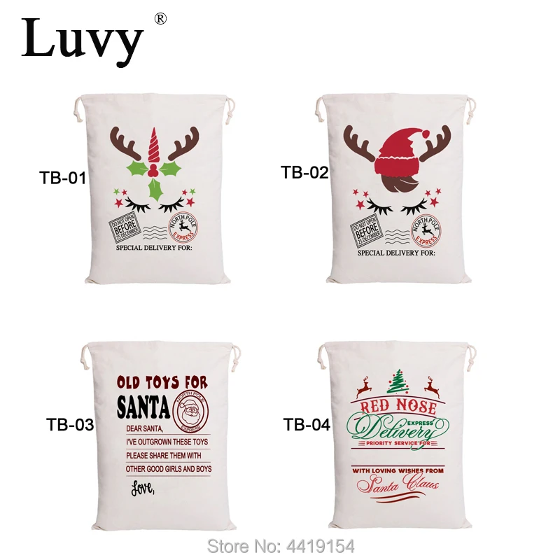 Новый рождественский карамельный мешок Санта тростника 50 шт