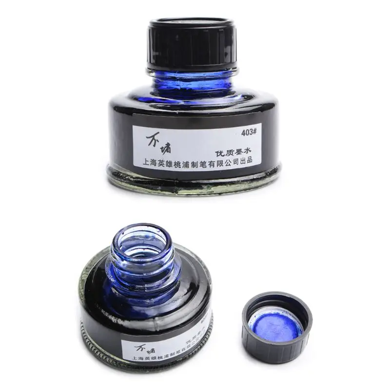 Стеклянная перьевая ручка в бутылке с гладким рисунком чернильные стержни без