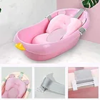 Складной детский стул для ванны, нескользящий Коврик для ванны для новорожденных, переносной нескользящий защитный поддерживающий коврик для ванной, подушка