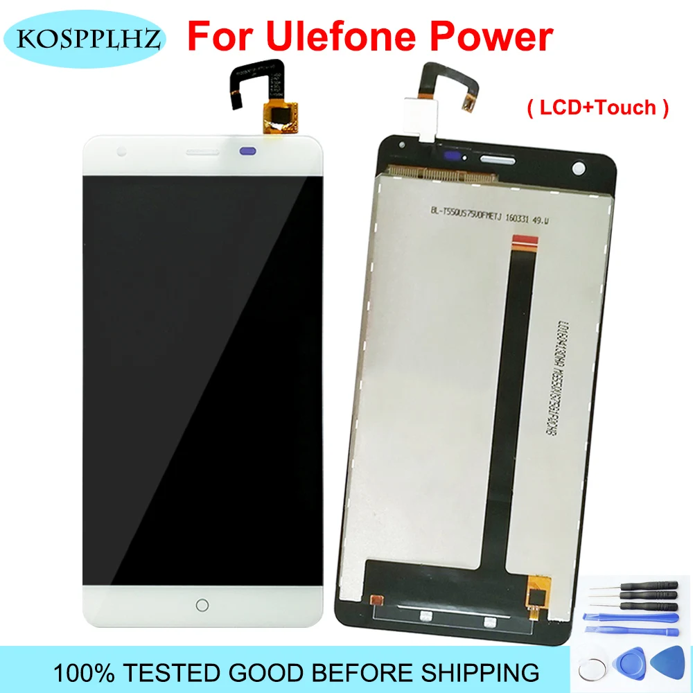 KOSPPLHZ оригинальный для Ulefone power ЖК дисплей кодирующий преобразователь сенсорного