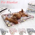 Коврик для сна для домашних животных, теплая кровать для собак, мягкий подстилка для кошек, милый матрас для сна для маленьких и больших собак
