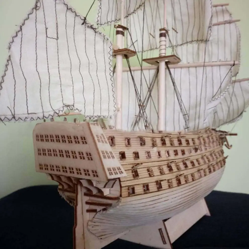 Kuulee DIY деревянный сборный победный Королевский морской корабль парусная лодка