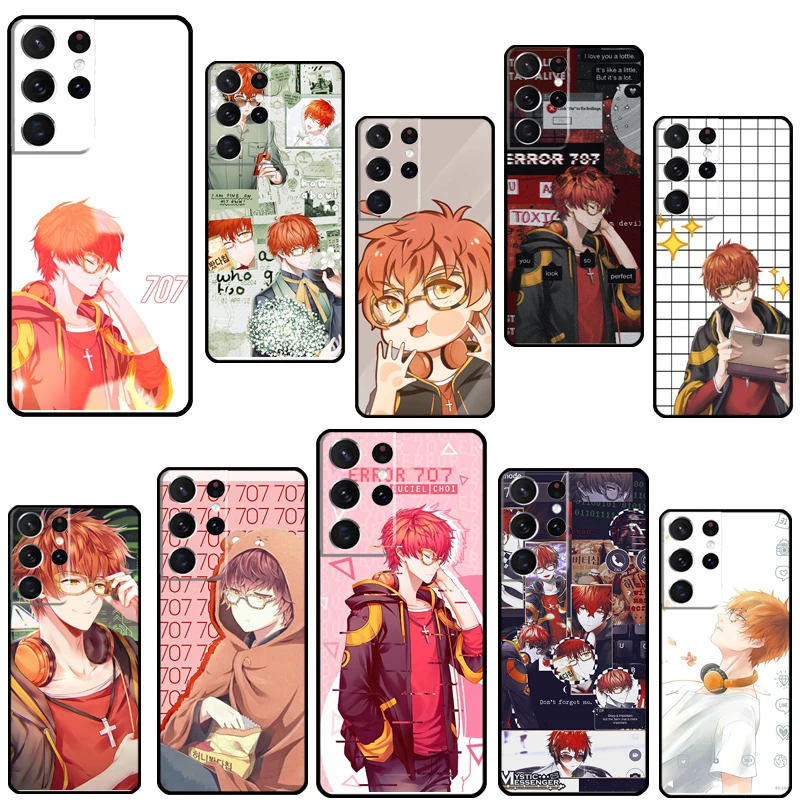 707 Mystic Messenger Anime Phone Case For Samsung Galaxy S21 S22 Ultra S20 FE S9 S10 Note 10 Plus Note 20 Ultra Cover