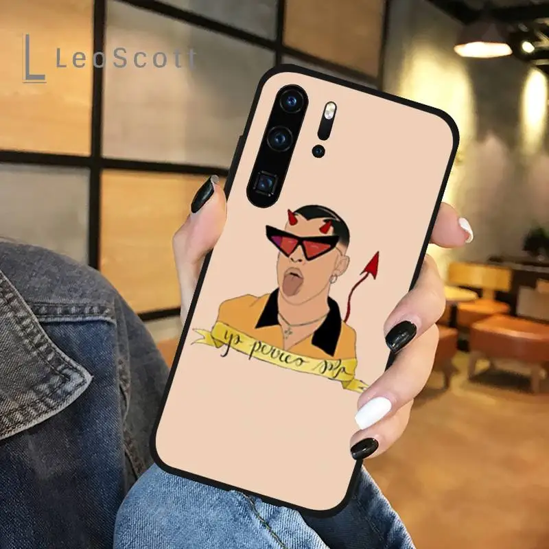 

Yo Perreo Sola Bad Bunny Maluma Phone Case For Huawei honor Mate P 9 10 20 30 40 Pro 10i 7 8 a x Lite nova 5t