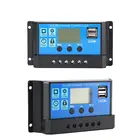 ШИМ-контроллер заряда солнечной батареи, с ЖК-дисплеем, двойным USB-выходом, мощностью 5 В, 605040302010 А, 1224 В