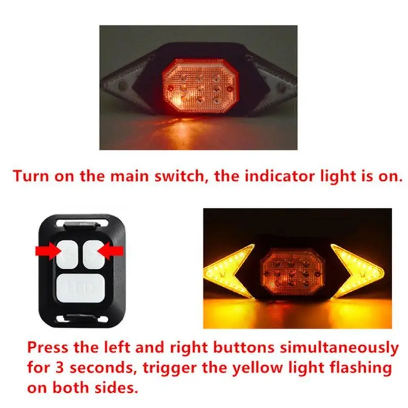 

Smart Bike Turning Signal Cycling Taillight Intelligent USB Bicycle Rechargeable