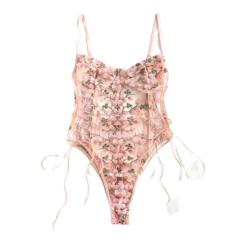 

Женское нижнее белье Тедди, сексуальное нижнее белье, эротический корсет, кружевная сетчатая одежда для сна, ночная рубашка, слитный сексуа...