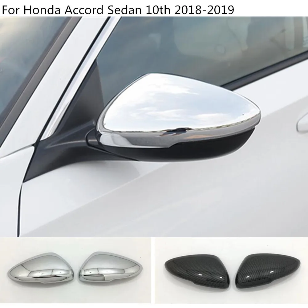 

Car Decoration Stick Rear View Rearview Side Glass Mirror Cover Trim Frame 2pcs For Honda Accord Sedan 10th 2018 2019 2020 2021