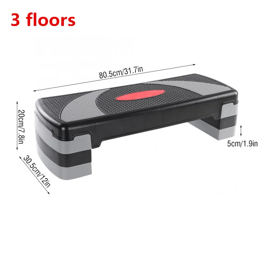31inch 3 floor 27/31inch 2/3 Floor Fitness Aerobic Step Cardio Yoga Pedal Stepper Gym Workout Exercise Yoga Fitness Aerobic Step Equipment - Цвет: 31inch 3 floor