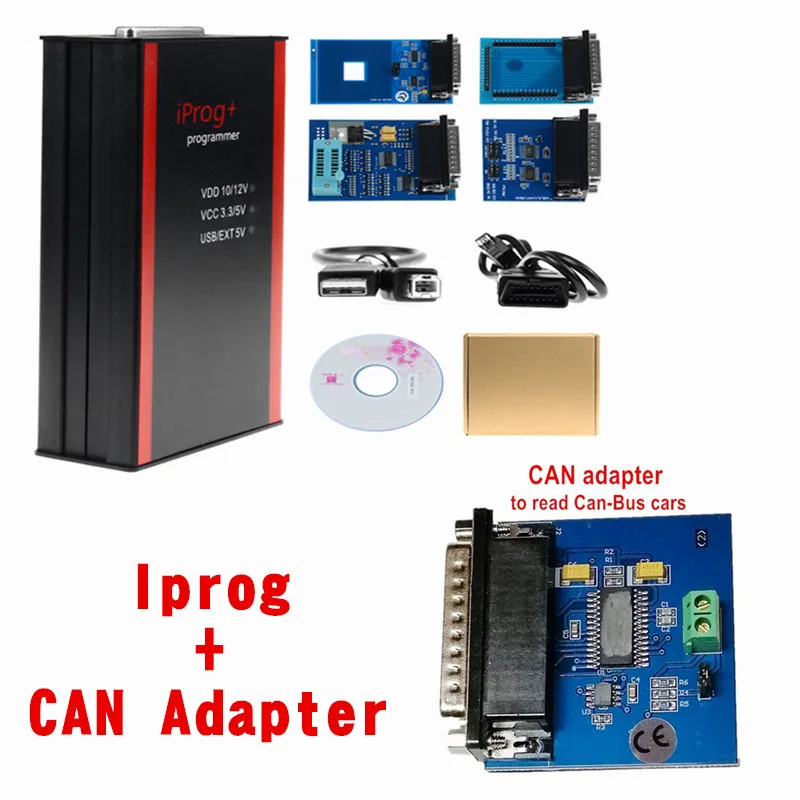 iprog CAN ADAPTER V80 Iprog+ Iprog Pro программист поддержка IMMO+ коррекция пробега сброс подушки безопасности до года Замена Carprog/Full/Digiprog - Цвет: iprog CAN ADAPTER