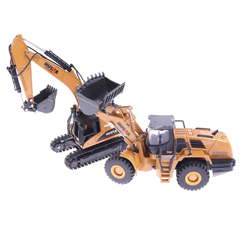 

1:50 Excavator Wheel Loader Diecast Metal Model Construction Car Toys for Boys Birthday Gift Car Collection