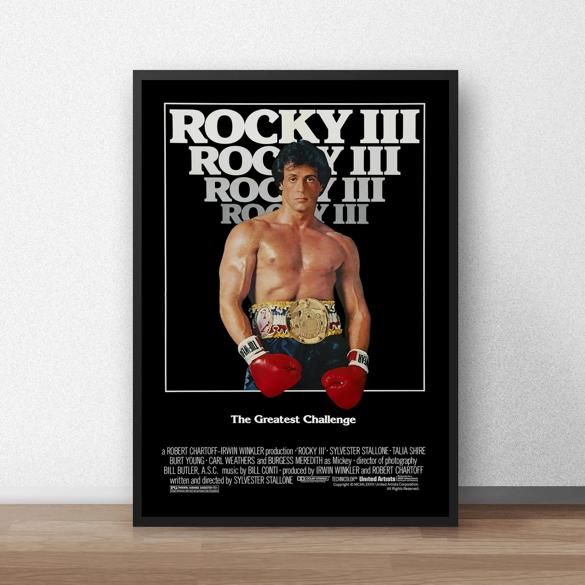 

Rocky 3 Classic Movie Poster Canvas Art Print Home Decoration Wall Painting ( No Frame )
